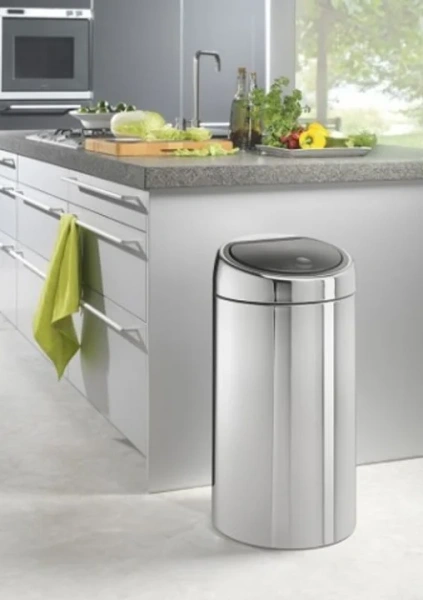 Мусорное ведро Brabantia Touch Bin Recycle 401060 20+20 л, полированное