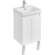 Тумба белый глянец/белый матовый 38 см Акватон Сканди Doors 1A278701SD010