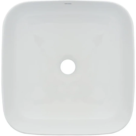 раковина aquame aqm5011 39x39 см, накладная, цвет белая глянцевая