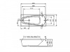 акриловая ванна mauersberger scinosa 1017500290 175х80 см, цвет белый матовый
