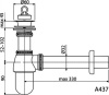 сифон для раковины alcaplast a437