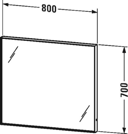 Зеркало Duravit L-Cube LC 7381 с подсветкой