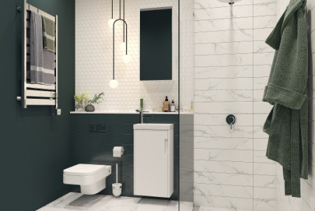 тумба под раковину velvex klaufs 40 tpkla.40.1d-616.216 белая