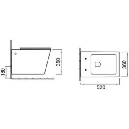 комплект подвесной унитаз santiline sl-5007 + система инсталляции tece 9400412