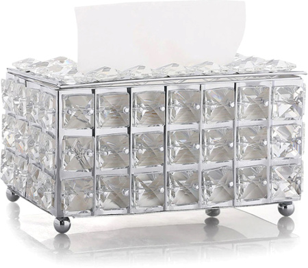 диспенсер для салфеток kassatex crystal crl-th-slv серебро