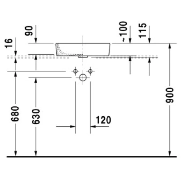 накладная раковина в ванную duravit starck 2 2321440000