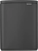мусорное ведро brabantia bo 233746 12 л, минерально-графитовое