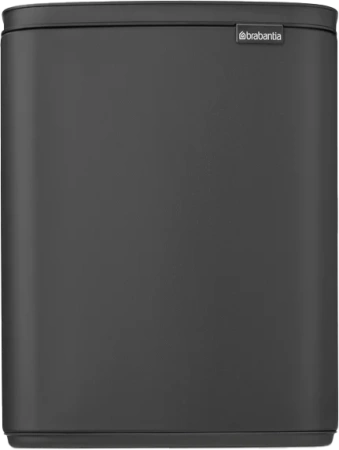 мусорное ведро brabantia bo 233746 12 л, минерально-графитовое