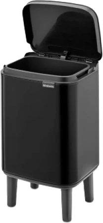 мусорное ведро brabantia bo hi 227028 4 л, матовое черное