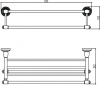 полка для полотенец 62,3 см savol 66c s-606644c