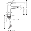 смеситель для биде с донным клапаном hansgrohe metropol 32520700