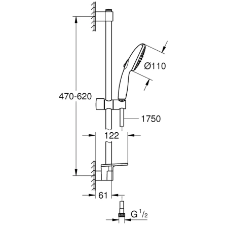душевой гарнитур grohe tempesta 27926003