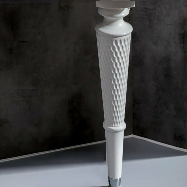 ножки для тумбы boheme armadi art vallessi avantgarde denti 847-w-45 цвет белый | хром