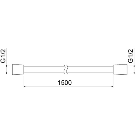 душевой шланг aquatek aq2106cr серебристый