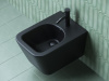 биде ceramicanova metric cn3008mb подвесное, черное матовое