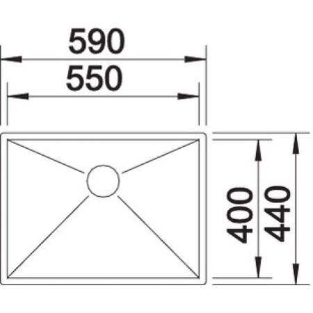 кухонная мойка blanco zerox 550-u 521591