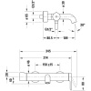 смеситель для ванны с душем duravit c.1 c15230000010 для ванны