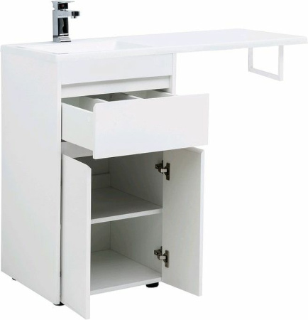 тумба с раковиной aquanet токио 110 l 239204 белая