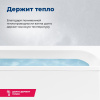 акриловая ванна aquanet roma 00205375 170x70 см, с каркасом, цвет белый