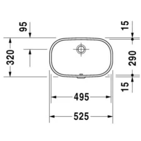 раковина duravit d-code 0338490000 встраиваемая снизу, 52х32 см, белый