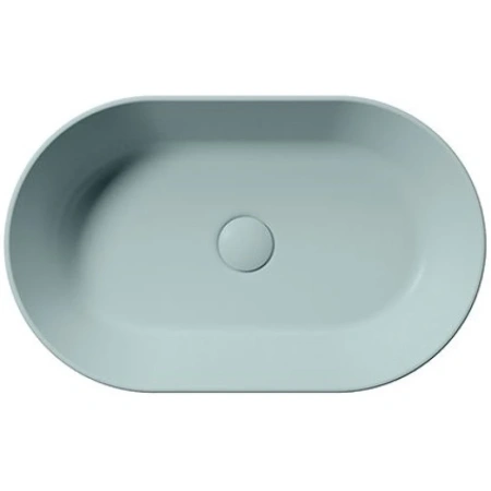 раковина gsi kube x 945815 накладная, 60x37 см, ghiaccio opaco (голубой матовый)