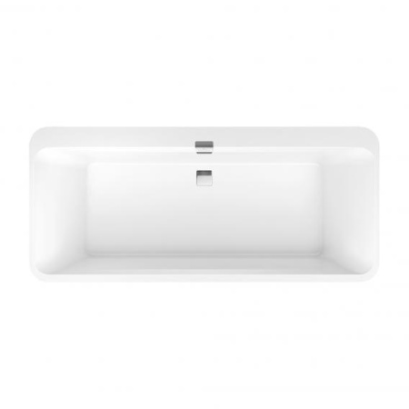 Квариловая ванна Villeroy & Boch Squaro Edge 12 UBQ180SQE7DV-RW 180x80 см белый камень