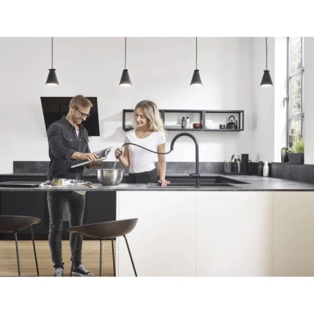 смеситель для кухни hansgrohe talis m54 72801000, хром