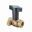 Кран шаровой Optibal TW Ду 32 мм, Rp1 1/4"xRp1 1/4", PN10, бронза
