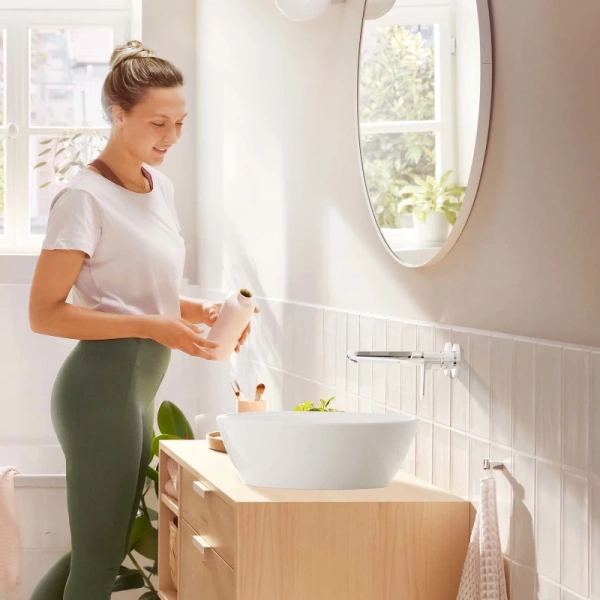 смеситель для раковины с выпуском hansgrohe rebris s 72528000