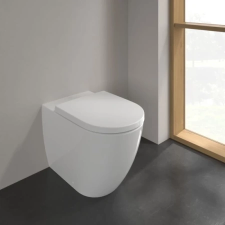 унитаз приставной villeroy & boch subway 3.0 4671t0r1 безободковый