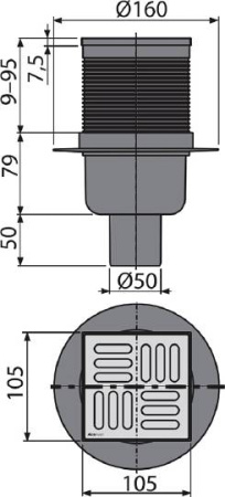 душевой трап alcaplast apv32