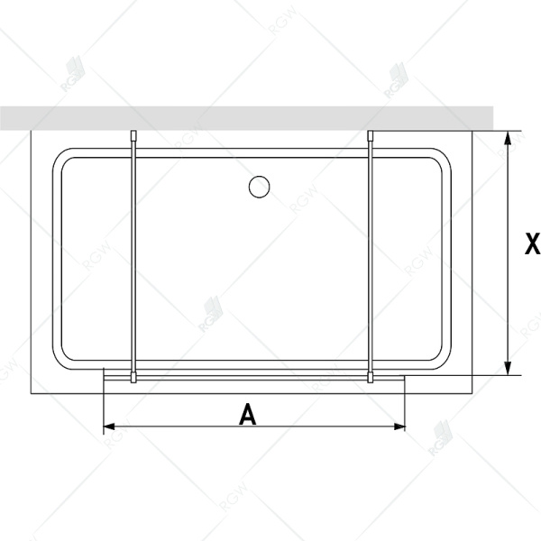 душевая перегородка rgw walk in wa-016 120 35101612-11 профиль хром стекло прозрачное