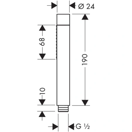 душевая лейка axor starck 28532000