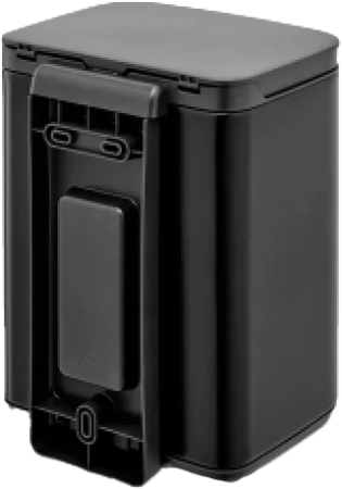 мусорное ведро brabantia bo 222481 4 л, черное матовое
