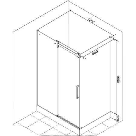 душевой уголок cerutti spa cezares 120x90 7741 профиль хром стекло прозрачное