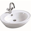 Раковина CeramaLux Lux Classic 2150 накладная, 60x48 см, белая