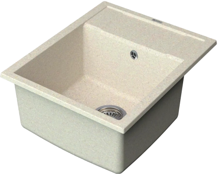 мойка кухонная point римо 60 светло-бежевая