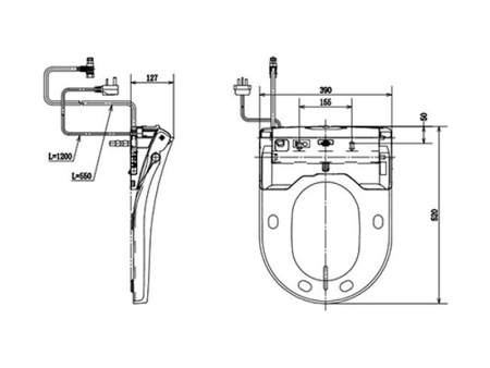сиденье для унитаза toto washlet 4732 mh/nc tcf4732g#nw1