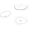 раковина накладная nt bagno napoli nt404, 60х35х16 см