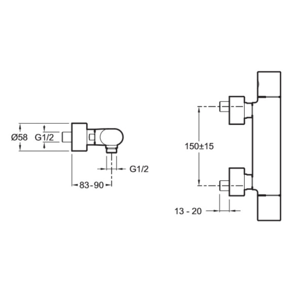 смеситель для душа jacob delafon talan e10108ru-cp