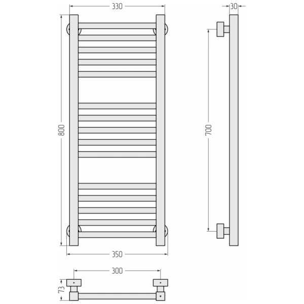 полотенцесушитель водяной 800x300 сунержа модус pro 00-0450-8030