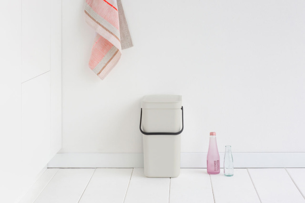 Мусорное ведро Brabantia Sort&Go 213281 12 л, светло-серое