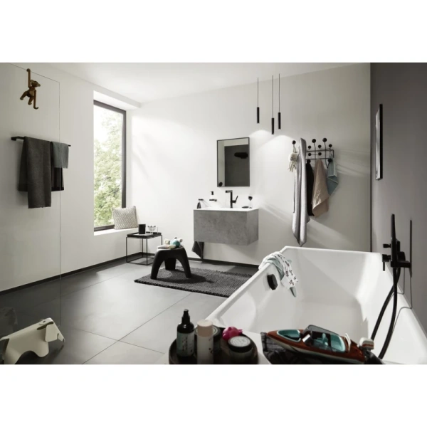 Дозатор 200 мл Hansgrohe AddStoris 41745670, цвет черный матовый