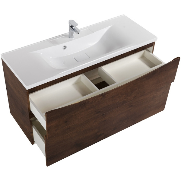 тумба под раковину belbagno marino-h60 110 marino-h60-1100-2c-so-rw-p подвесная rovere moro