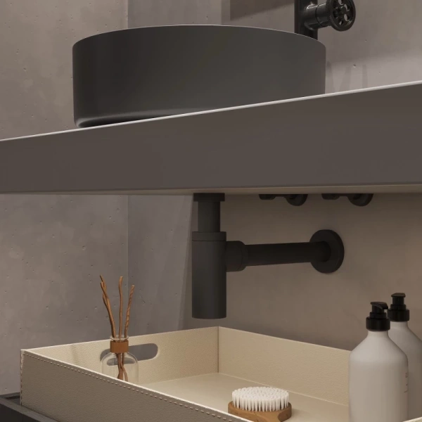 сифон для раковины iddis optima home optgm00i84 графит