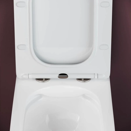 унитаз ceramicanova metric cn3007 подвесной, с сиденьем микролифт, белая