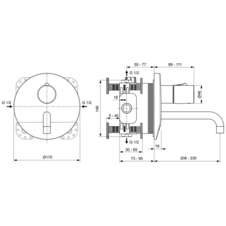 смеситель для раковины ideal standard ceraplus a6151aa