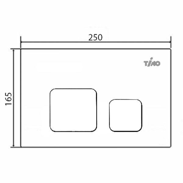 кнопка для инсталляции timo soli fp-002mb черная матовая