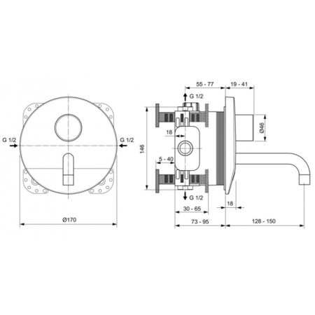 смеситель для раковины ideal standard ceraplus a6149aa