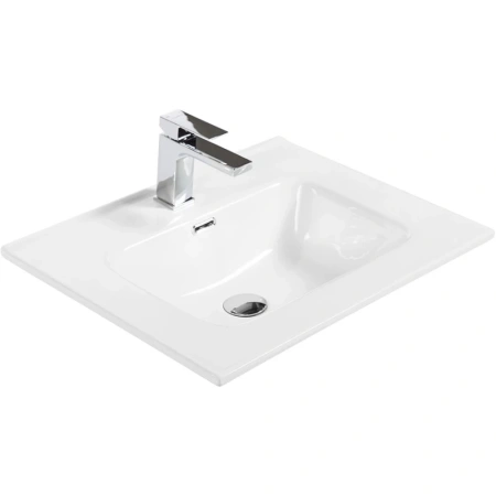 раковина накладная/полувстраиваемая belbagno bb700etl, белая 710x460x170